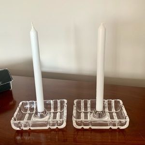 Lead Crystal Mini Candle Holders